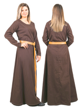 LENA Cotton Brown - Medieval Viking Underdress